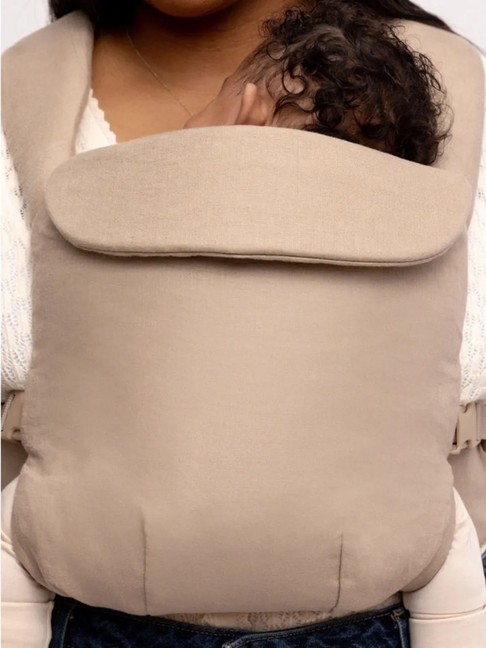 WildBird Beige Baby Front Carrier Soft Ergonomic Sling